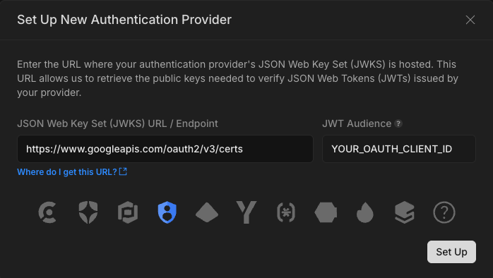 Add Authentication Provider